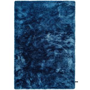 Tapis à poils longs bleu 120x170