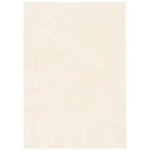 Tapis à poils longs doux uni crème 120x170 cm