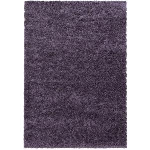 Tapis à poils longs doux violet 120x170cm