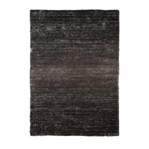 Tapis à poils longs effet soyeux gris dégradé 120x170