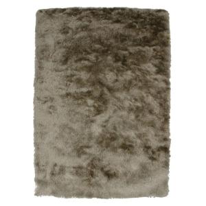Tapis à poils longs extra-doux beige foncé 120x170