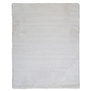 Tapis à poils longs extra-doux blanc 120x160