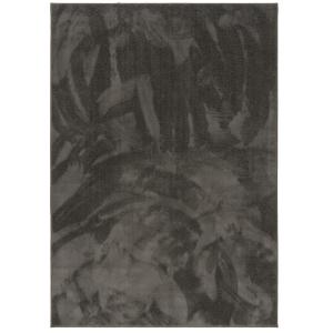 Tapis à poils longs moelleux uni anthracite 80x150 cm