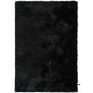 Tapis à poils longs noir 120x170