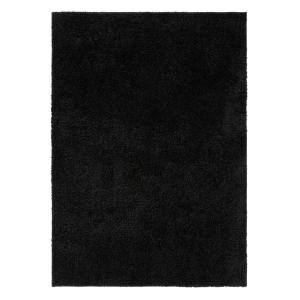 Tapis à poils longs noir 133x190