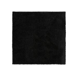 Tapis à poils longs noir 160x160