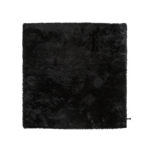 Tapis à poils longs noir 200x200