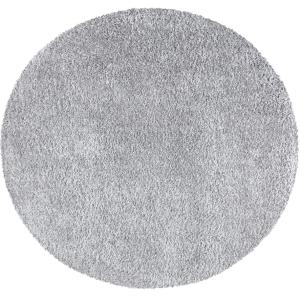 Tapis à poils longs rond SOFTY gris souris 120x120cm