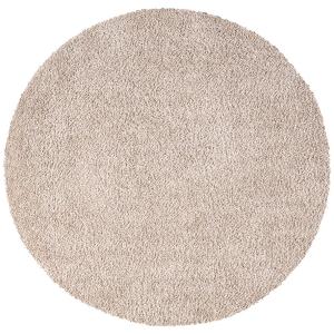 Tapis à poils longs rond SOFTY sable 120x120cm