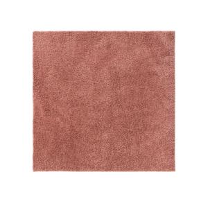 Tapis à poils longs rose 160x160