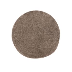 Tapis à poils longs taupe D 250 rond