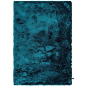 Tapis à poils longs turquoise 200x290