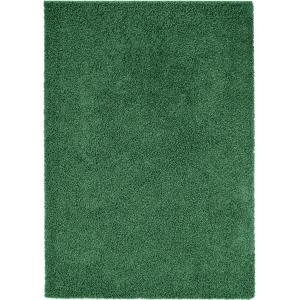 Tapis à poils longs vert 133x190