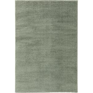 Tapis à poils longs vert clair 140x200