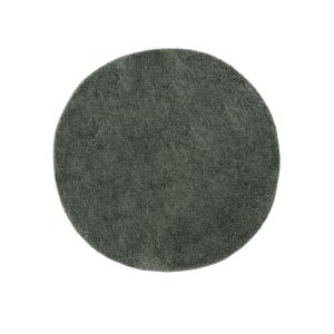 Tapis à poils longs vert clair D 120 rond