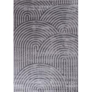 Tapis à poils ras  motif arc en ciel - Gris - 120x160 cm