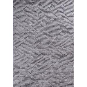 Tapis à poils ras  motif géométrique - Gris - 160x230 cm