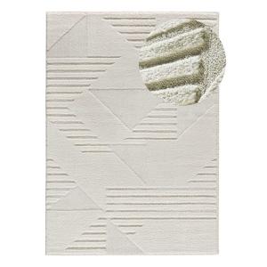 Tapis à relief à poils longs crème 120x170 cm