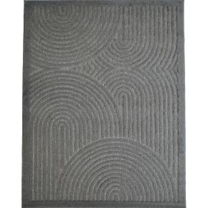 Tapis à relief arc en ciel gris 160x220