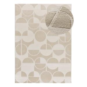 Tapis à relief blanc/beige 160x230 cm