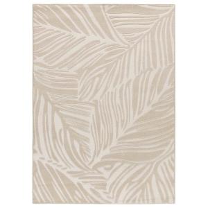 Tapis à relief botanique blanc/crème 160x230 cm