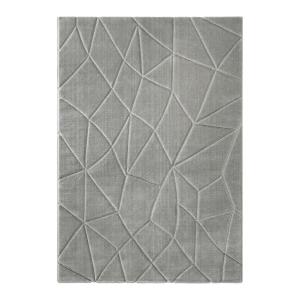Tapis à relief effet optique gris clair 200x290