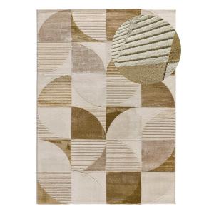 Tapis à relief moderne beige/cuivre 140x200 cm