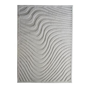 Tapis à relief moderne crème 120x170