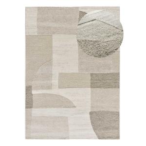 Tapis à relief moderne crème/gris 120x170 cm