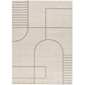 Tapis à relief scandinave beige/gris 120x170 cm