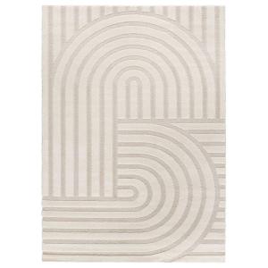 Tapis à relief scandinave blanc 160x230 cm