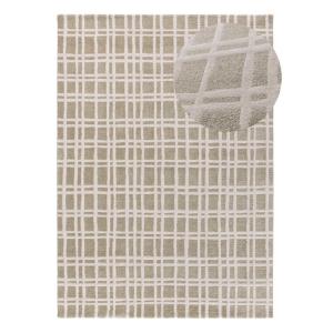 Tapis à relief scandinave vert/blanc 80x150 cm