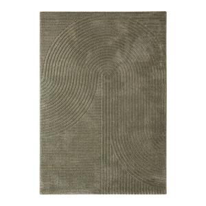 Tapis à relief vert olive design 200x290