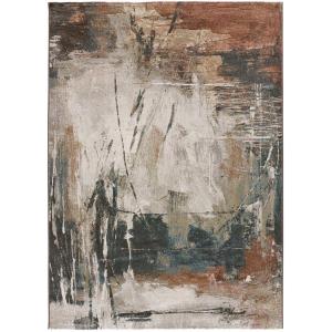 Tapis abstrait beige/gris/roullie 160x230 cm