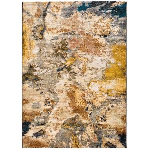 Tapis abstrait beige/multicolore 80x150 cm