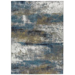 Tapis abstrait bleu 140x200 cm