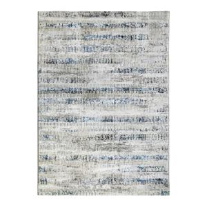Tapis abstrait moderne beige bleu 120x170