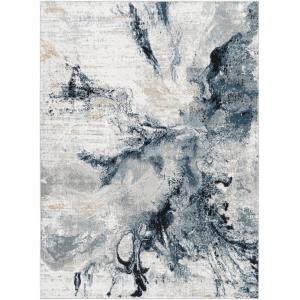 Tapis Abstrait Moderne Bleu/Gris 120x170