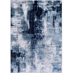 Tapis Abstrait Moderne Bleu/Gris 200x275