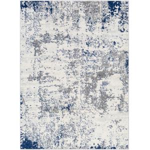 Tapis Abstrait Moderne Gris/Blanc/Bleu 200x275