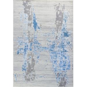 Tapis Abstrait Moderne Ivoire/Bleu/Gris 120x170