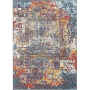 Tapis Abstrait Moderne Multicolore/Bleu 120x170