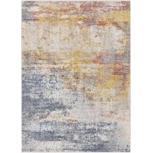 Tapis Abstrait Moderne Multicolore/Orange 140x200