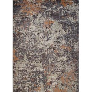 Tapis abstrait moderne rouge bourgogne multicolore 160x230