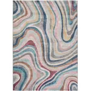 Tapis abstrait multicolore 160 x 230 cm