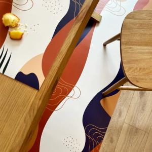 Tapis antidérapant - vinyle - int./ext. - Beige - 120x200cm