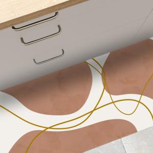 Tapis antidérapant - vinyle - int./ext. - Orange - 50x200cm