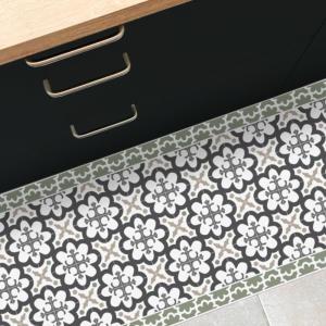 Tapis antidérapant - vinyle - int./ext. - Vert - 120x200cm