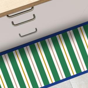 Tapis antidérapant - vinyle - int./ext. - Vert - 50x120cm