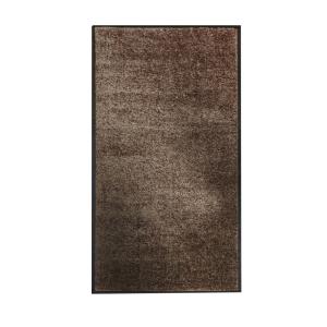 Tapis antipoussières en textile marron 60x120cm